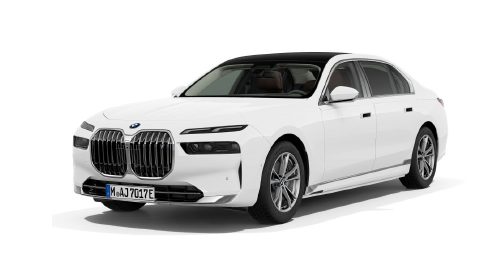 BMW i7 eDrive50 Limousine in der Farbe Alpinweiß Uni