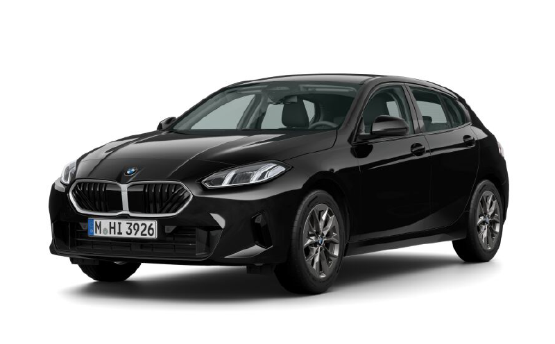 BMW 120 in der Farbe Schwarz Uni